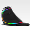 Vertical Ergonomic Snail RGB Anti-Mouse Hand Wired Mouse - GLAXPHONE