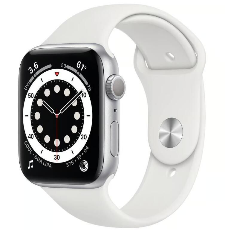 Apple Watch 6 Cellular 44mm Silver - ASIS A+++ (WHITE BOX E ACCESSORI)