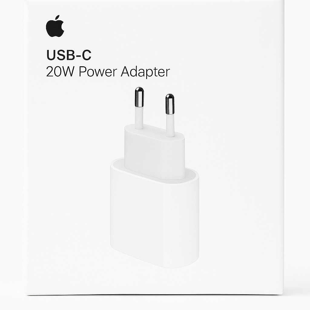 🔌 Apple USB-C Power Adapter 20W – Caricatore Originale con Ricarica Rapida ⚡