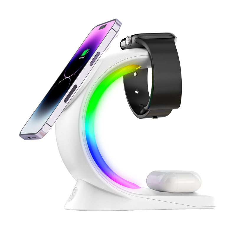 Magnetic Caricatore Wireless Apple iPhone 15/14/13 AppleWatch/Airpods Tutti Modelli - GLAXPHONE